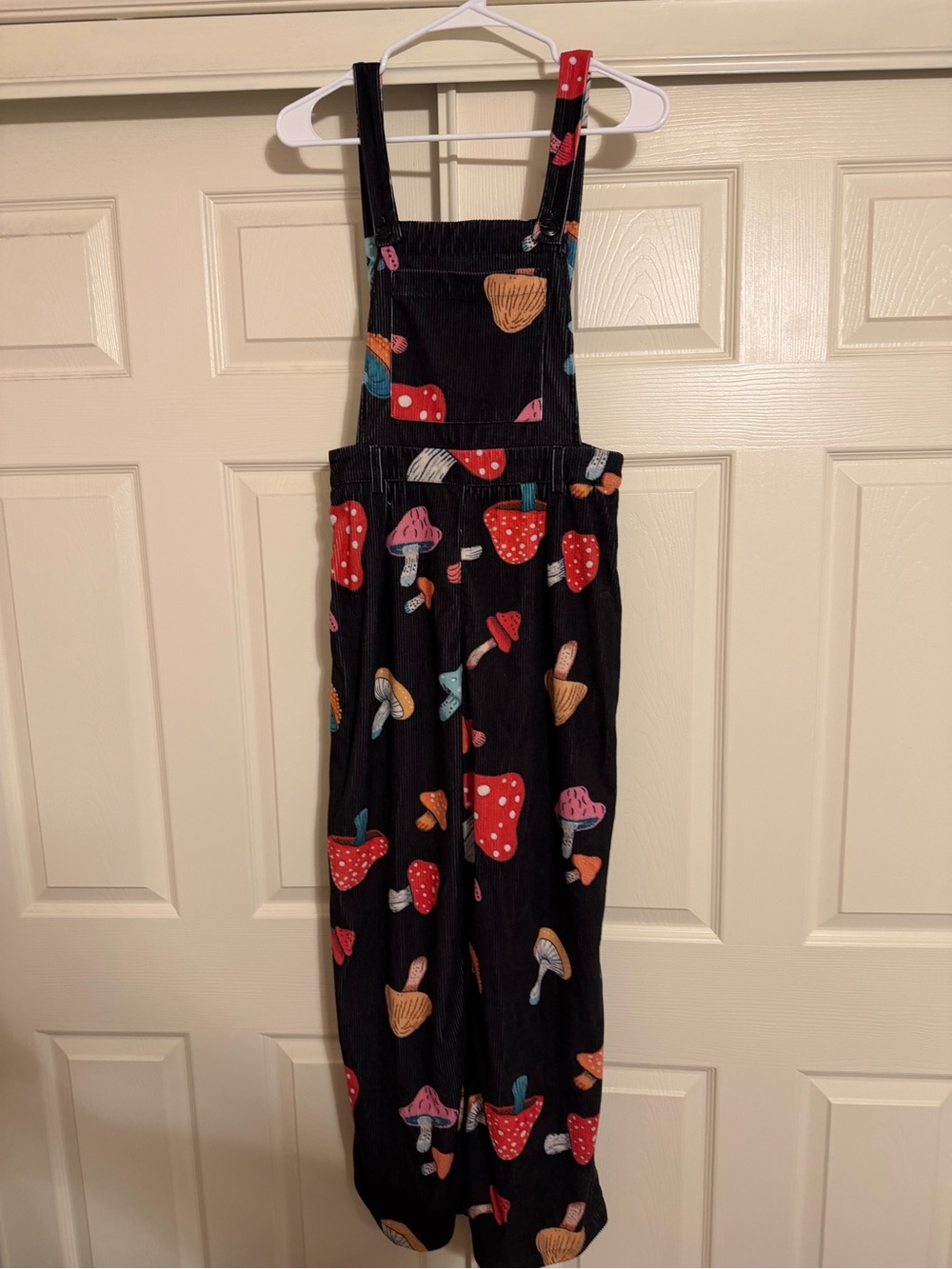 Cider Corduroy Square Neck Mushroom Zipper Jumpsuit